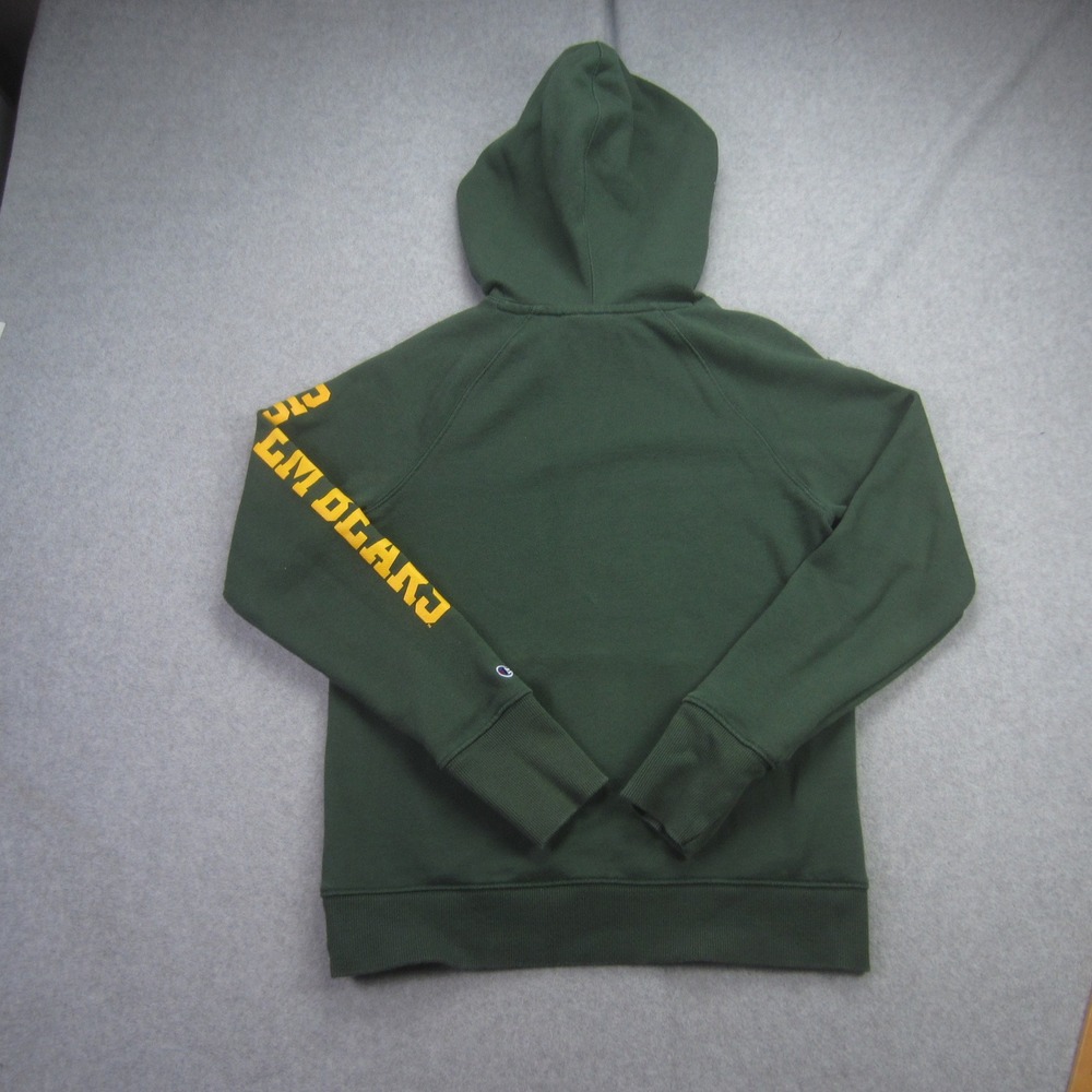 Baylor Bears Hoodie XS Green Sic‎ Em Bears Graphic Champion Sweatshirt NCAA - Picture 7 of 14
